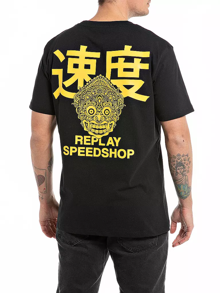 REPLAY | T-Shirt | schwarz