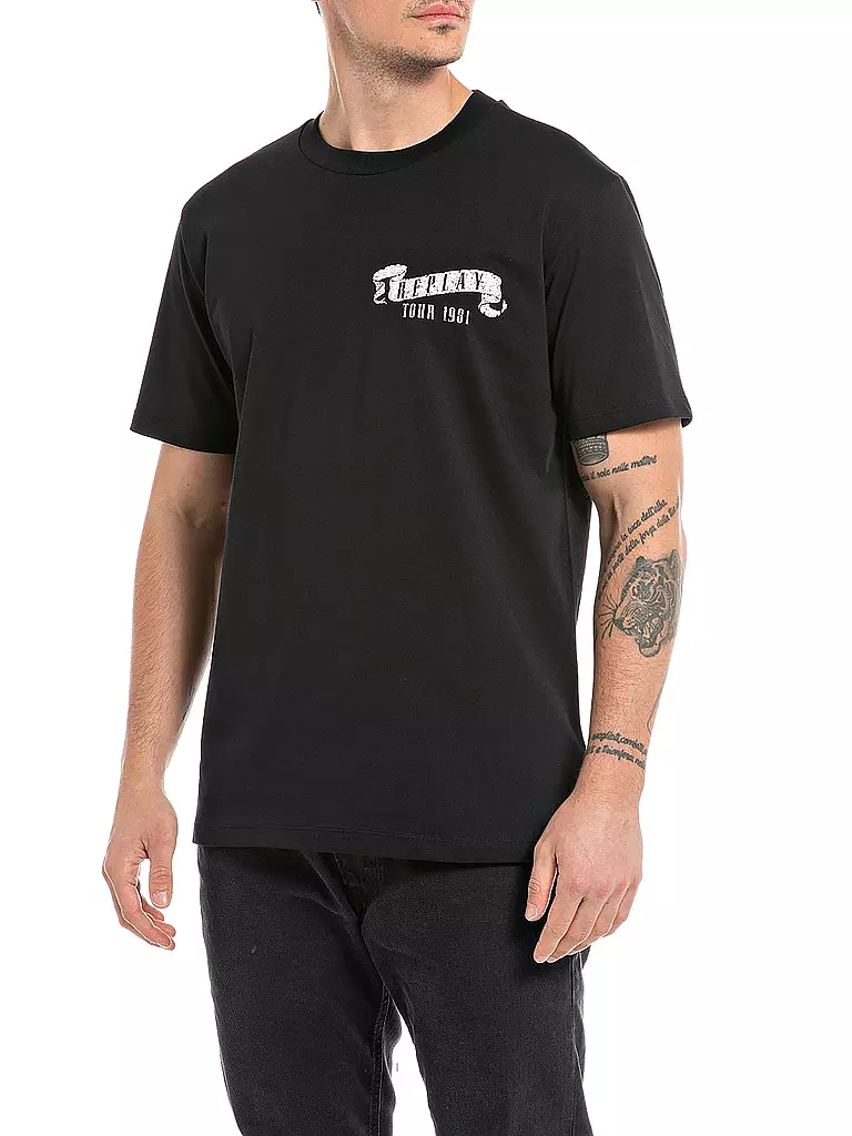 REPLAY | T-Shirt | schwarz