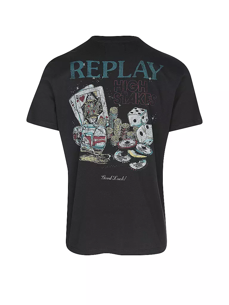 REPLAY | T-Shirt | schwarz