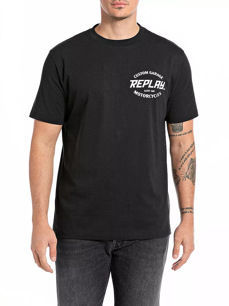 REPLAY | T-Shirt | schwarz