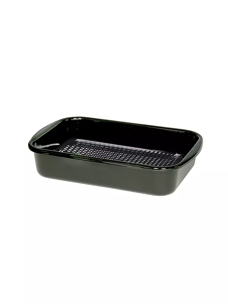 RIESS | Grillpfanne mit Waffelboden 35x23cm Schwarz | schwarz