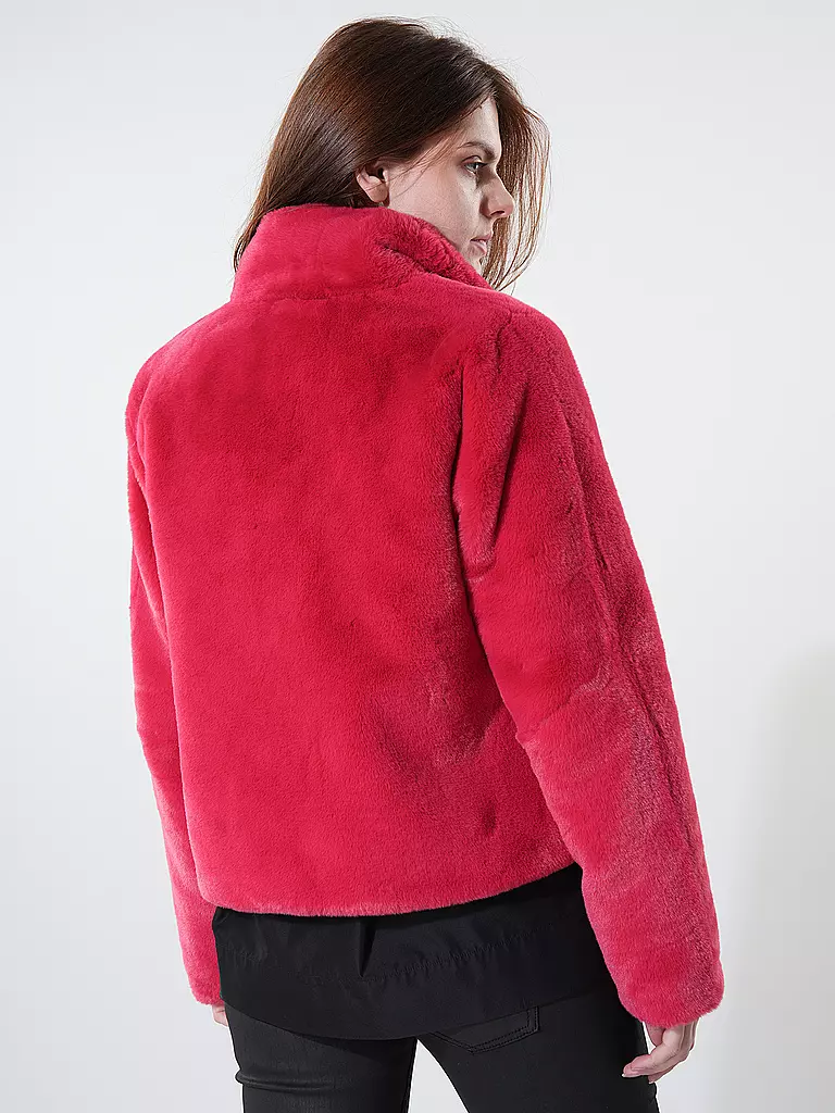 RINO&PELLE | Jacke in Felloptik VIE | rot