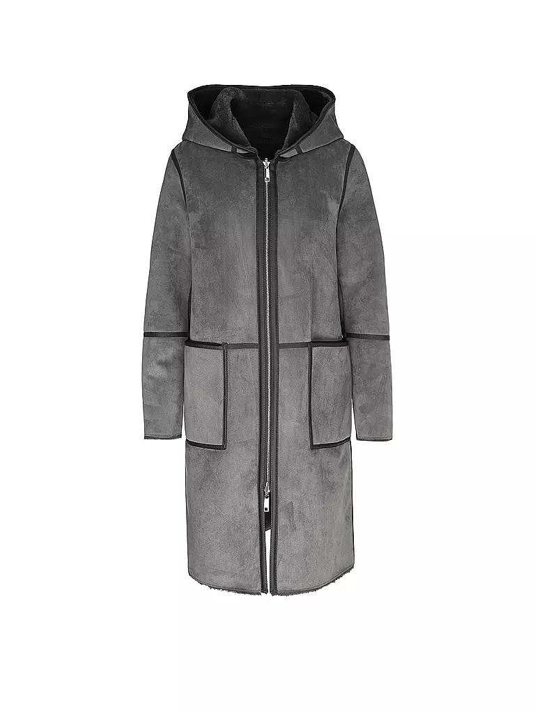 RINO&PELLE | Jacke in Felloptik | grau