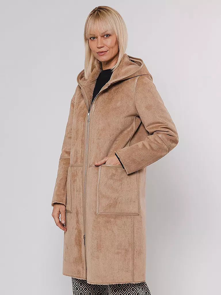 RINO&PELLE | Jacke in Felloptik | beige