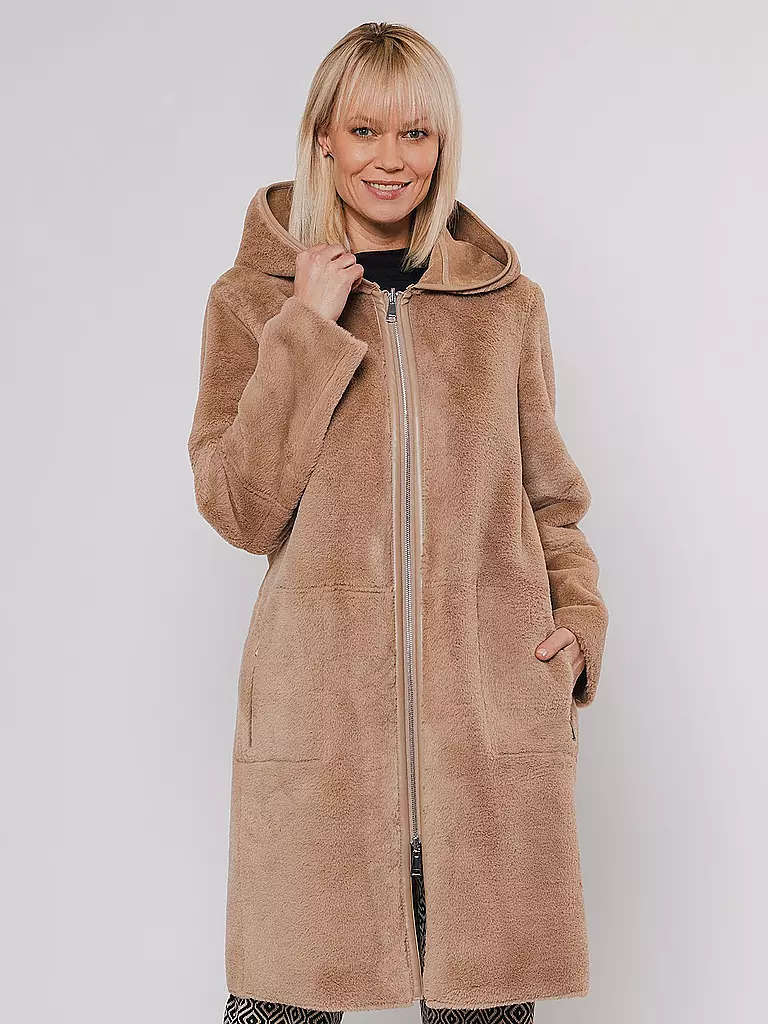 RINO&PELLE | Jacke in Felloptik | beige