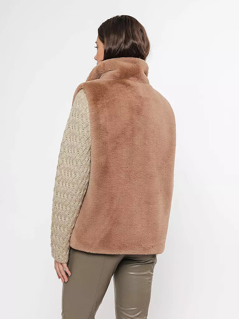 RINO&PELLE | Gilet in Felloptik LISON | creme