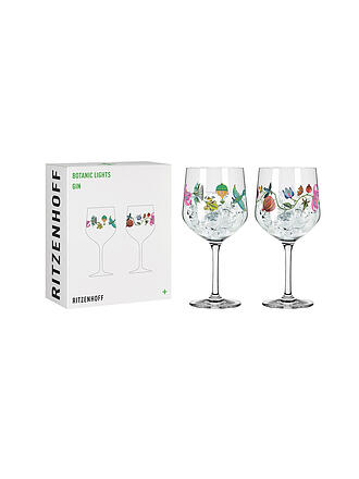 RITZENHOFF | Gin Glas 2-er Set BOTANIC LIGHTS #9 #10 Olaf Hajek 2024