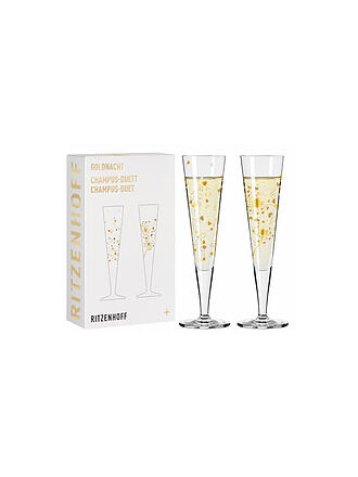 RITZENHOFF | Goldnacht Champus Champagnerglas 2er Set Ana Vasconcelos 2024 Gold