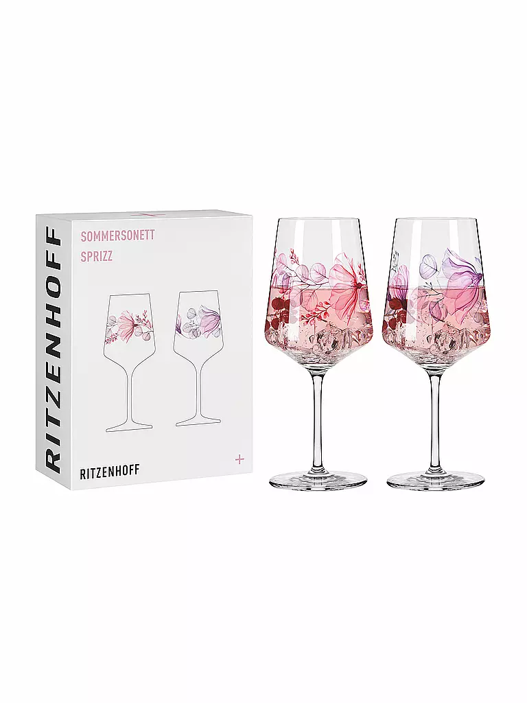 RITZENHOFF | Aperitifglas SOMMERSONETT SPRITZ 2er Set #21 #22 Koelsch | rosa