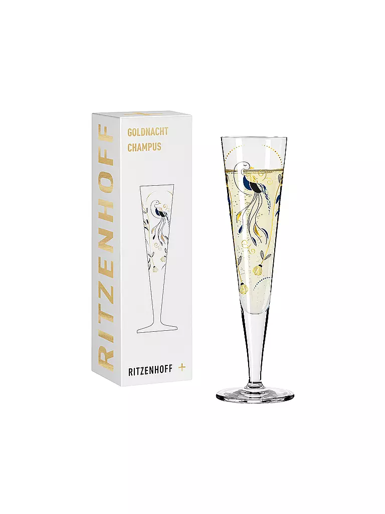 RITZENHOFF | Champagnerglas GOLDNACHT # 43 Kordes | gold