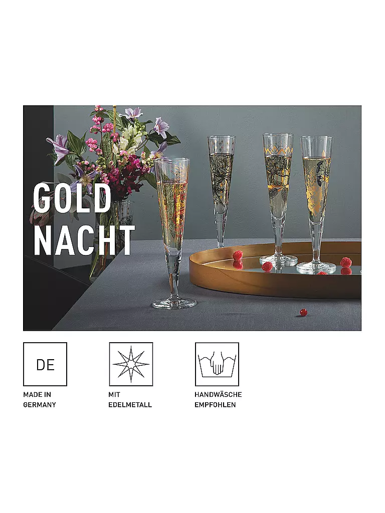 RITZENHOFF | Champagnerglas Goldnacht Champus #38 Concetta Lorenzo 2023 | gold