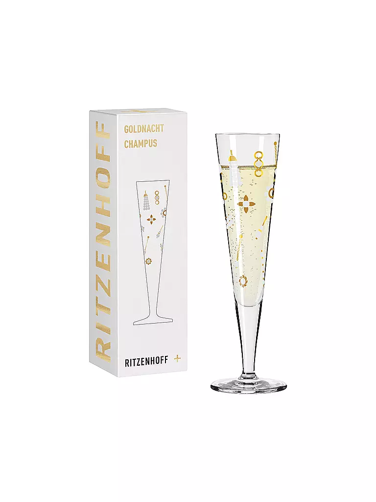 RITZENHOFF | Champagnerglas Goldnacht Champus #40 Nathalie Jean 2024 | gold