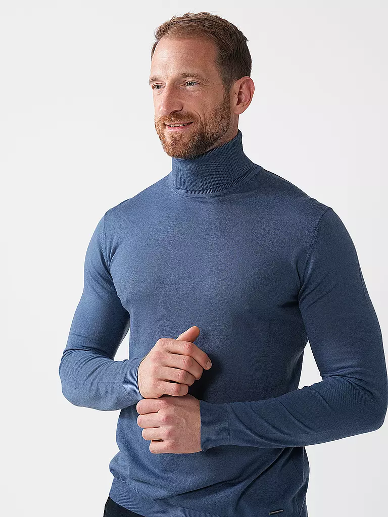 ROY ROBSON | Rollkragenpullover | blau