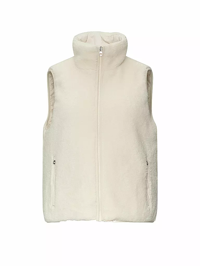 S.OLIVER | Gilet in Felloptik | weiss