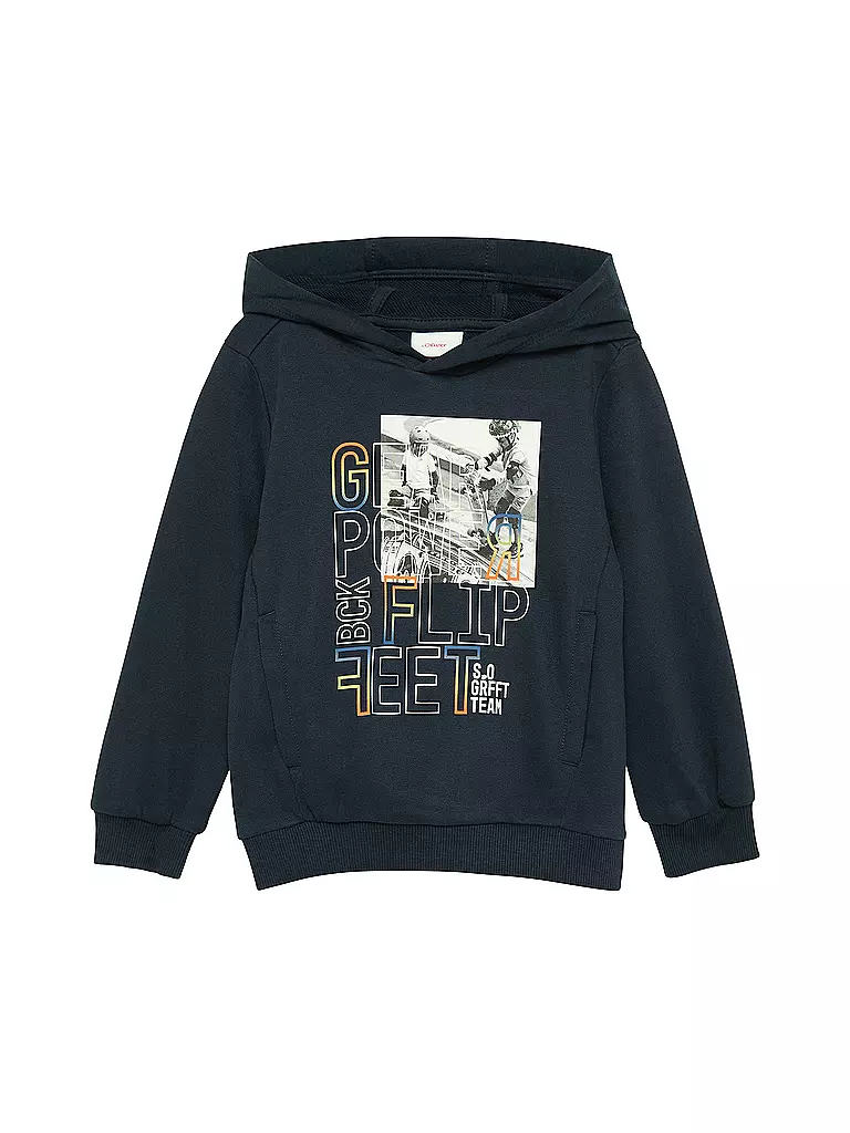 S.OLIVER | Jungen Kapuzensweater - Hoodie | dunkelblau