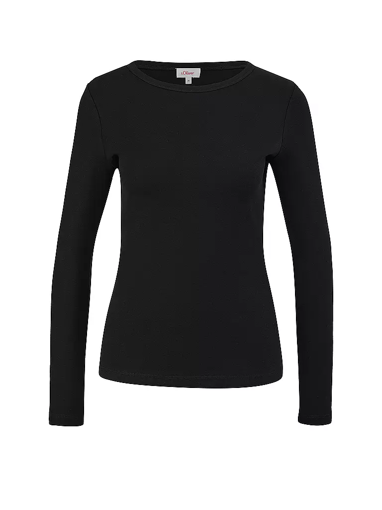 S.OLIVER | Langarmshirt | schwarz