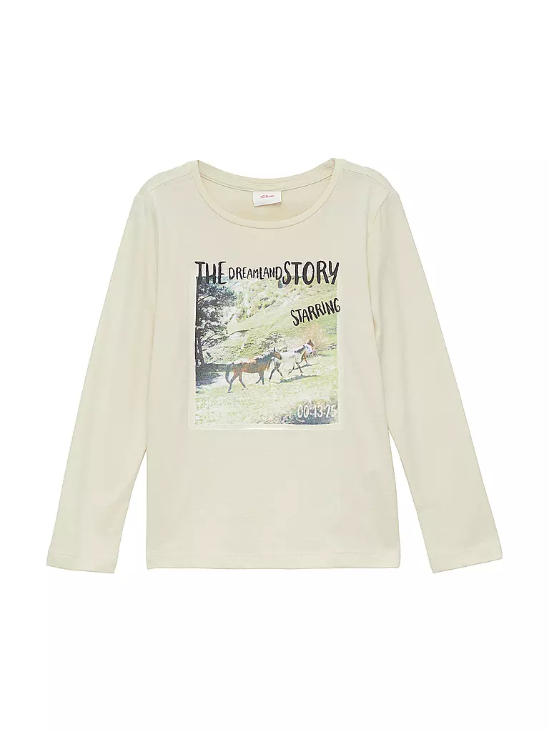 S.OLIVER | Mädchen Langarmshirt  | creme