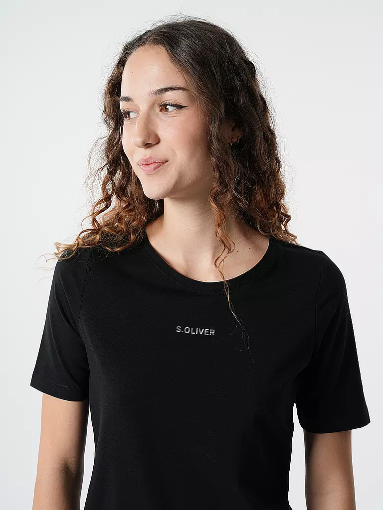 S.OLIVER | T-Shirt  | schwarz