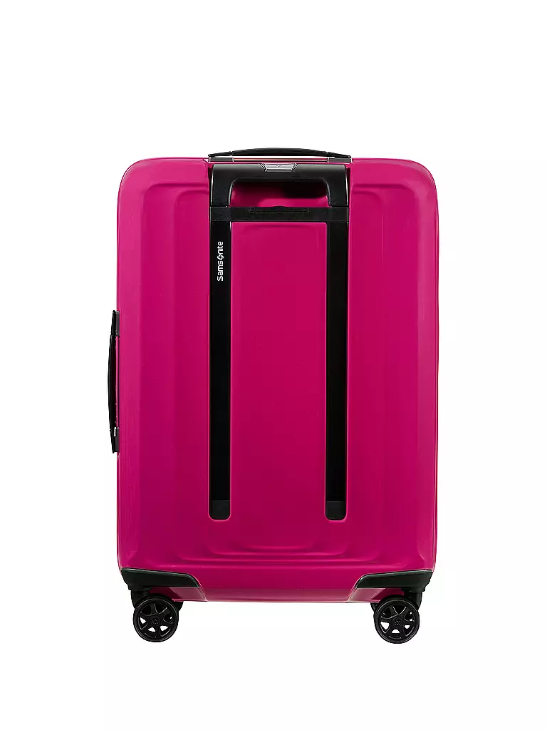 SAMSONITE | Trolley  NUON SPINNER 55cm erweiterbar metallic ruby | hellgrün