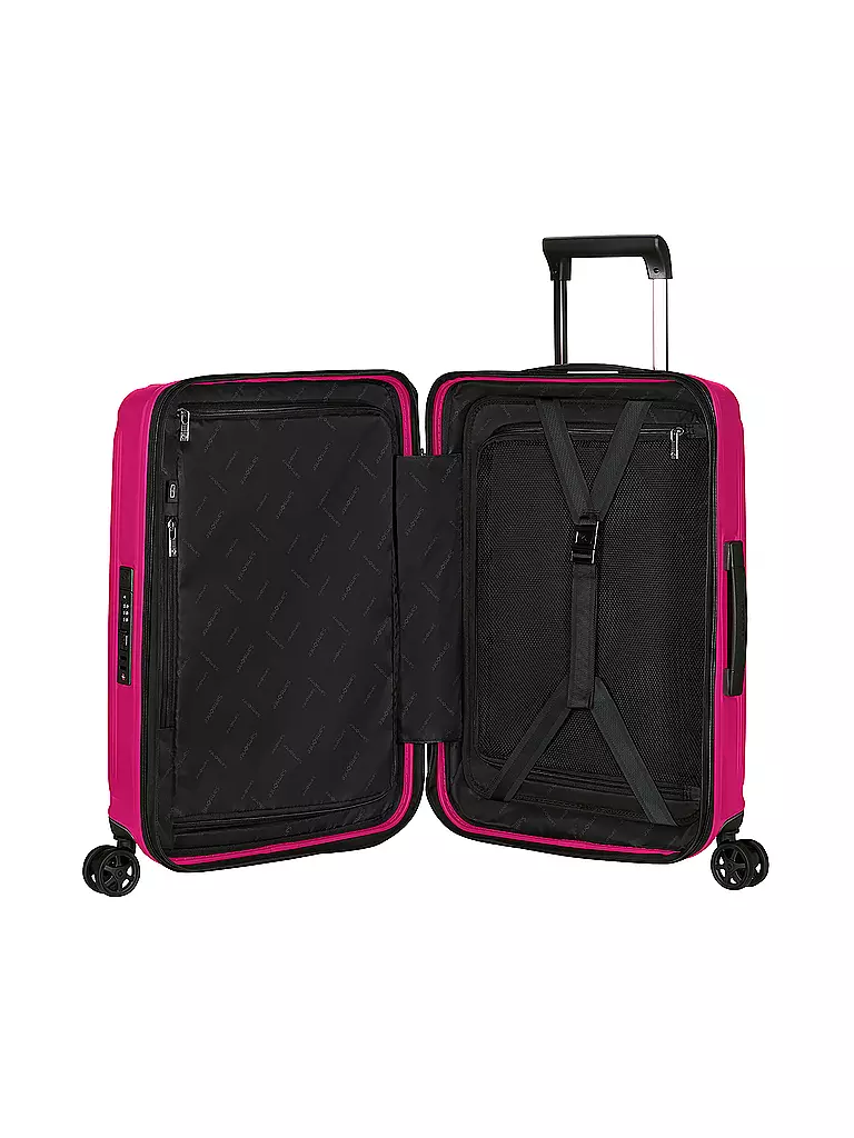 SAMSONITE | Trolley  NUON SPINNER 55cm erweiterbar metallic ruby | hellgrün