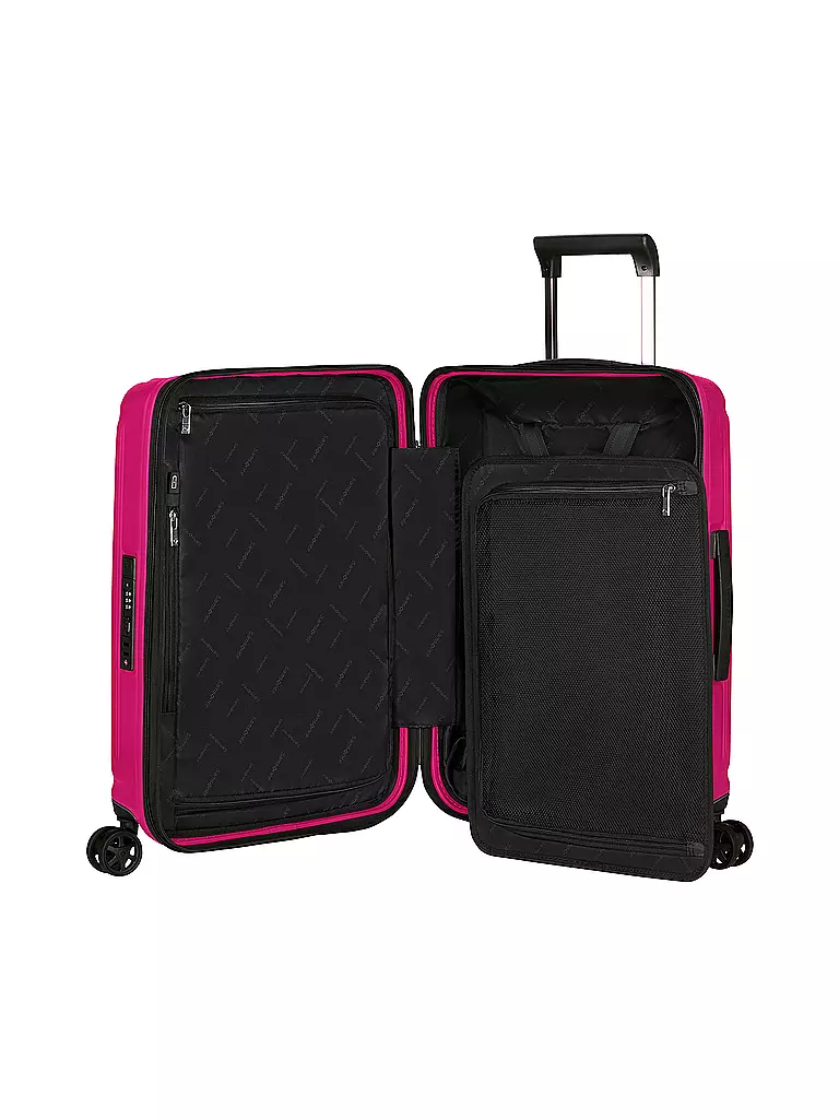 SAMSONITE | Trolley  NUON SPINNER 55cm erweiterbar metallic ruby | hellgrün