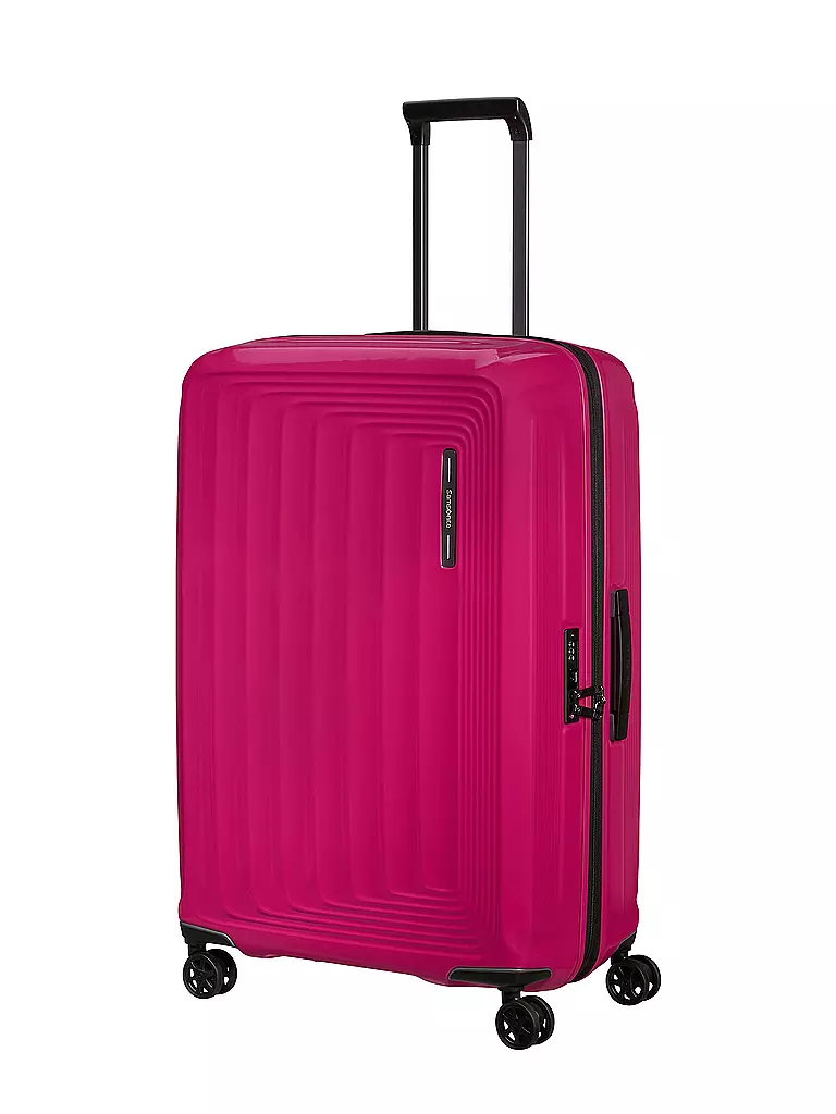 SAMSONITE | Trolley  NUON SPINNER 75cm erweiterbar metallic ruby | hellgrau