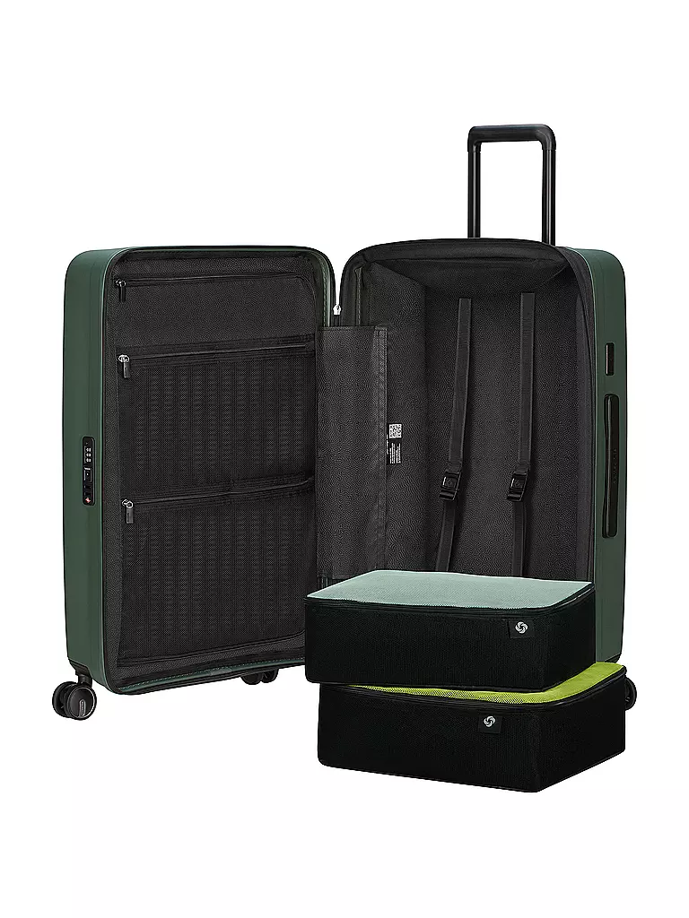 SAMSONITE | Trolley  RESTACKD SPINNER 68cm erweiterbar sage | hellblau