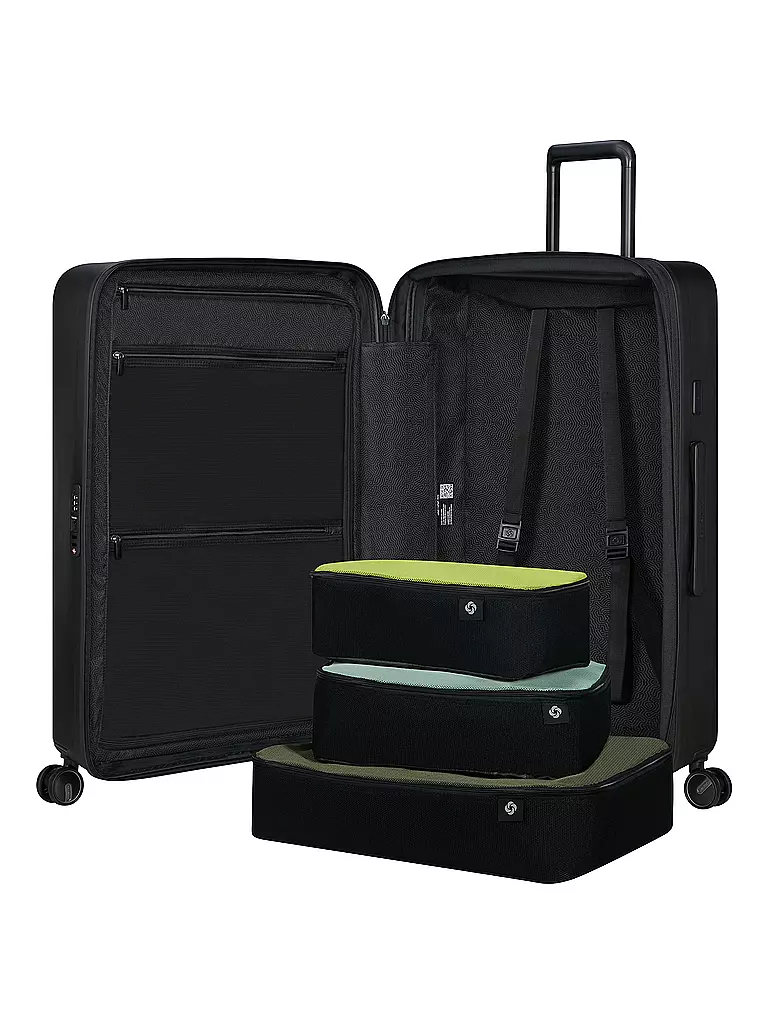 SAMSONITE | Trolley  RESTACKD SPINNER 75cm erweiterbar black | dunkelgrün