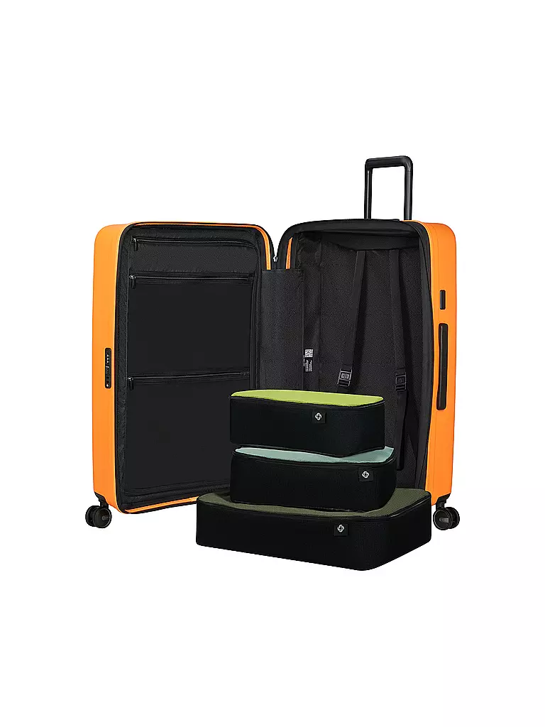 SAMSONITE | Trolley  RESTACKD SPINNER 75cm erweiterbar papaya | dunkelgrün