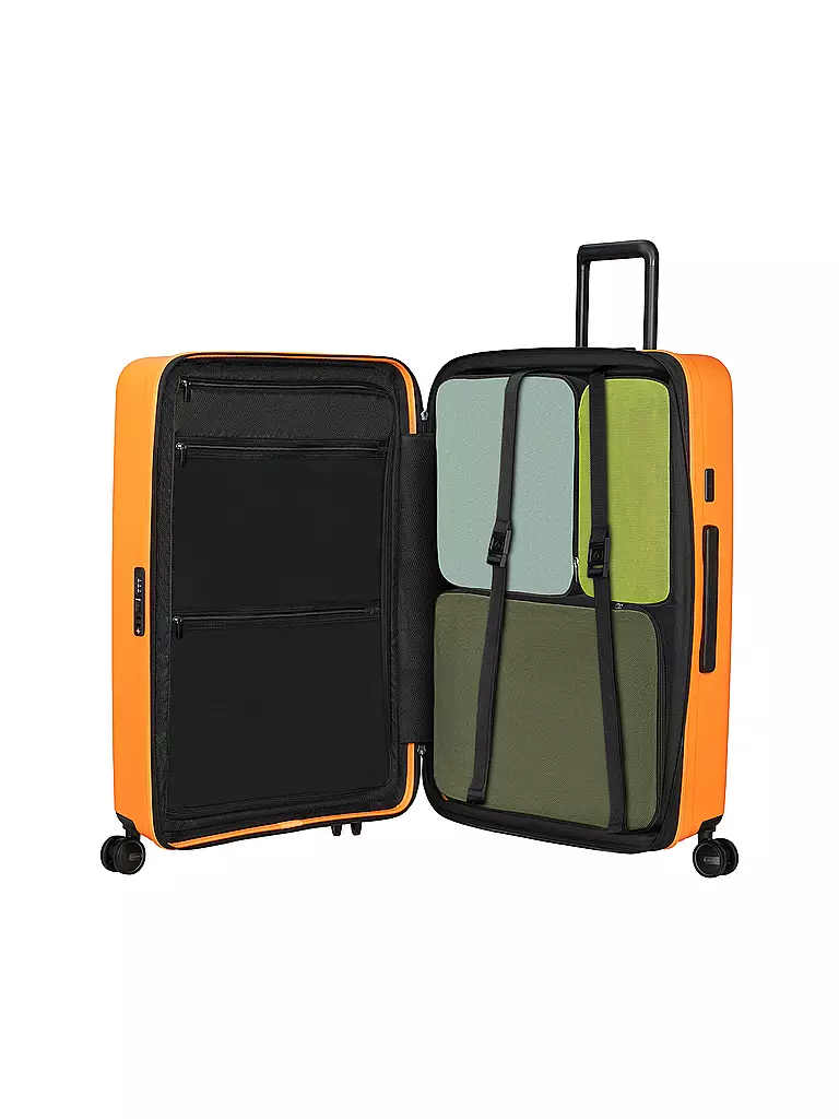 SAMSONITE | Trolley  RESTACKD SPINNER 75cm erweiterbar papaya | dunkelgrün