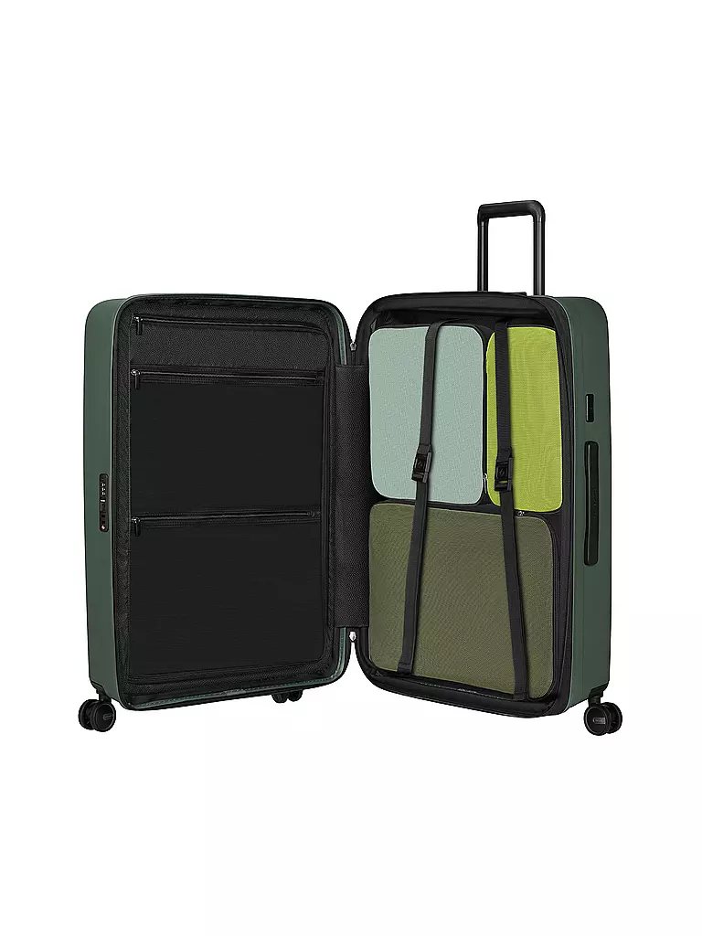 SAMSONITE | Trolley  RESTACKD SPINNER 75cm erweiterbar sage | schwarz