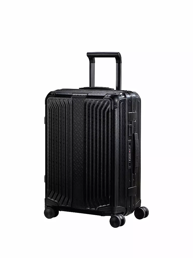 SAMSONITE | Trolley BOSS SPINNER 55cm graphite monogram | schwarz