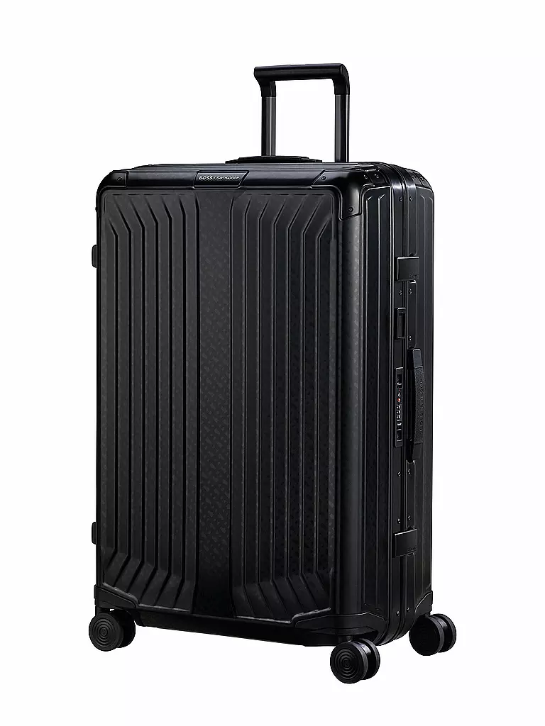 SAMSONITE | Trolley BOSS SPINNER 76cm graphite monogram | schwarz