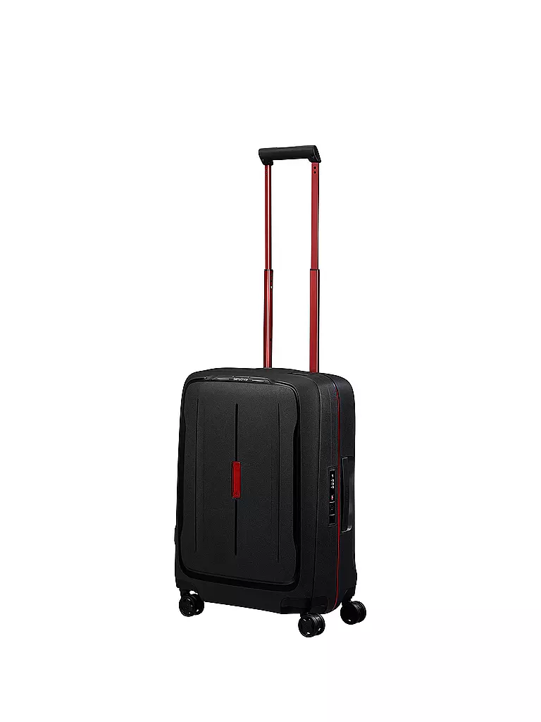 SAMSONITE | Trolley ESSENS SPINNER 55cm charcoal/red | gelb