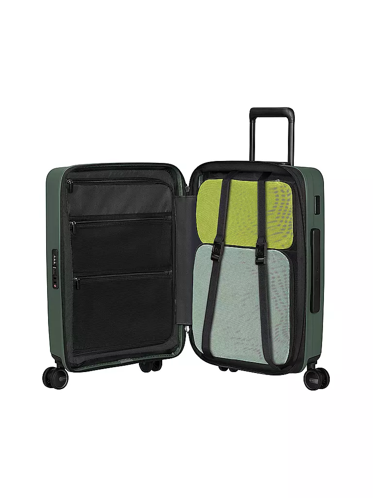 SAMSONITE | Trolley RESTACKED SPINNER 55cm erweiterbar sage | hellblau