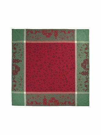 SANDER | Mitteldecke WINTERWONDERLAND 100x100cm Red / Green