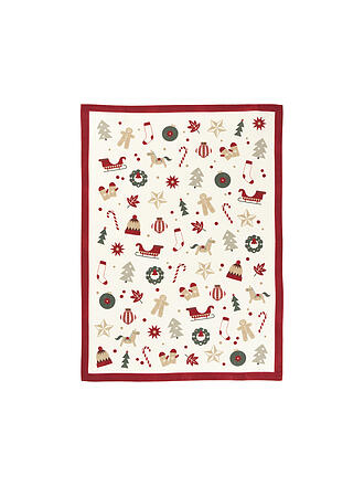 SANDER | Geschirrtuch ALL 4 X-MAS  50x70cm Red / Green