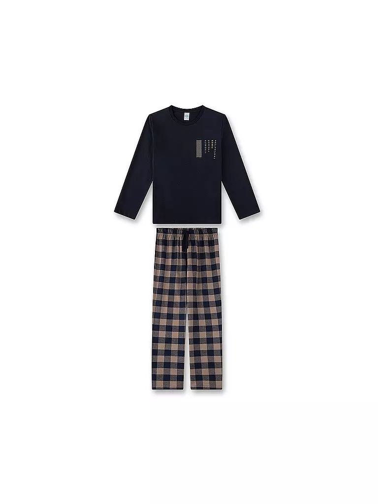 SANETTA | Jungen Pyjama | dunkelblau