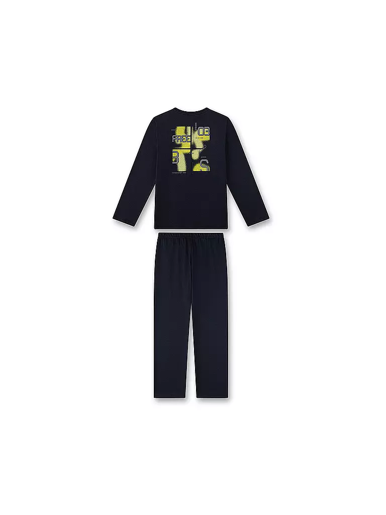 SANETTA | Jungen Pyjama | dunkelblau