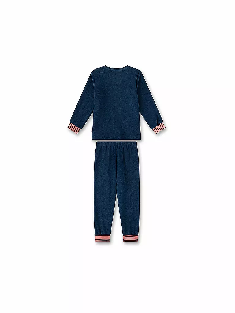 SANETTA | Mädchen Pyjama | dunkelblau