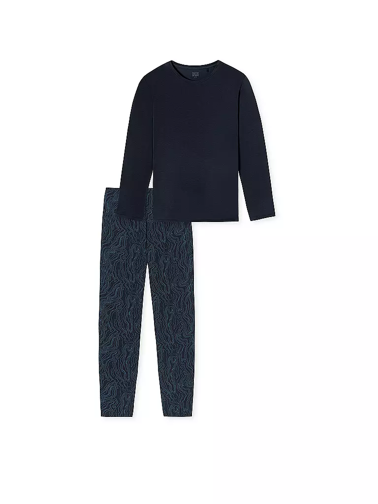 SCHIESSER | Pyjama  | blau