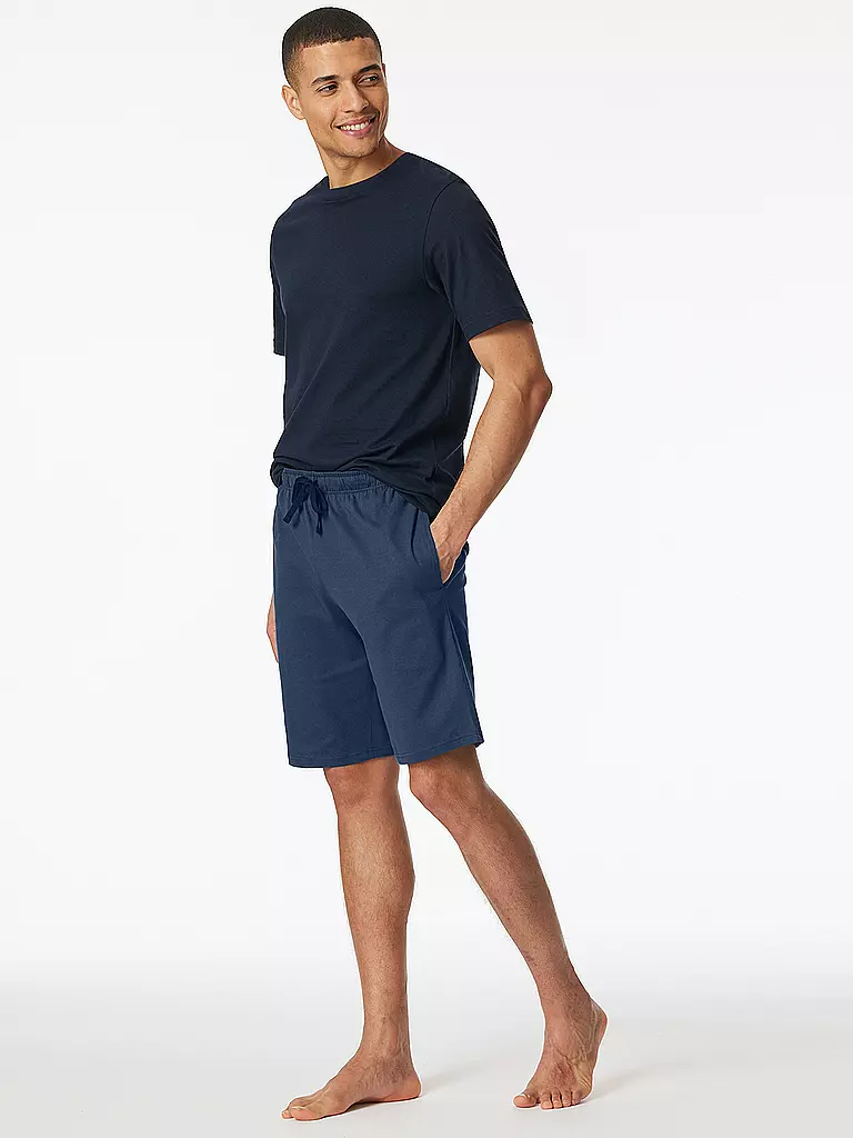 SCHIESSER | Pyjama Shorts MIX + RELAX | blau