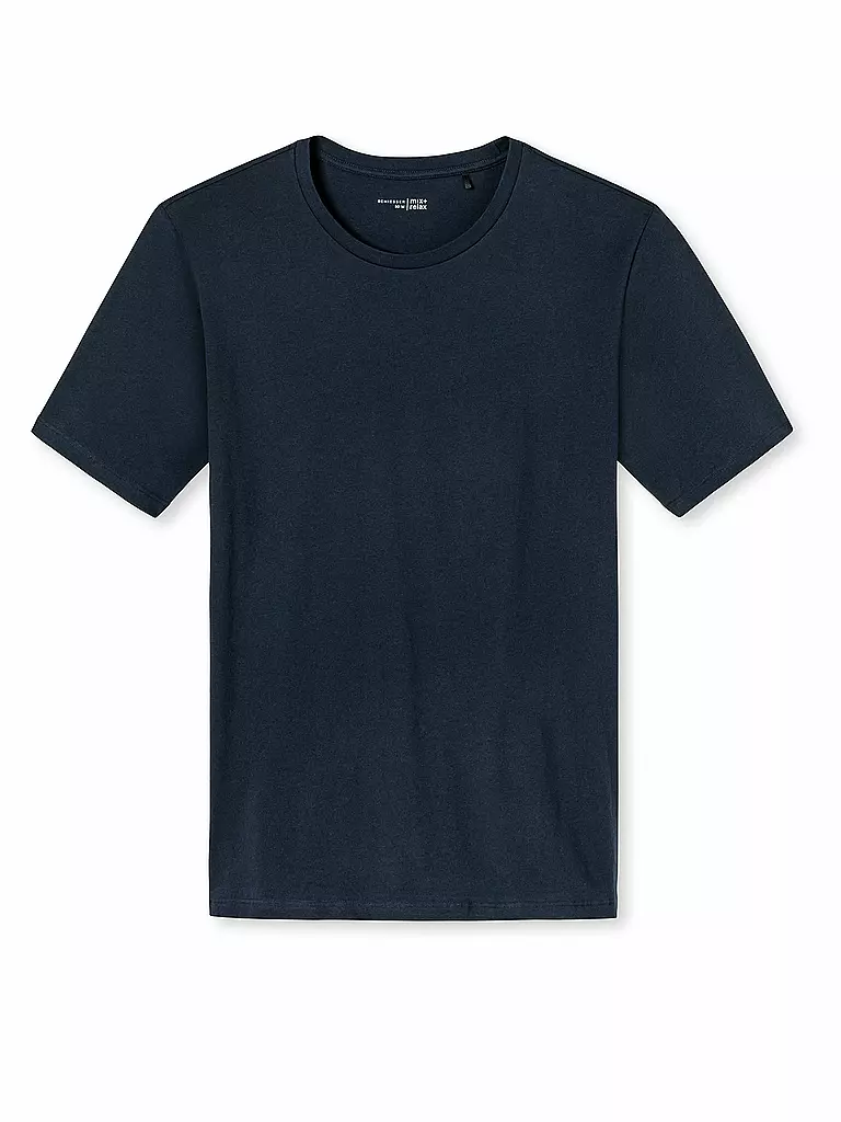 SCHIESSER Pyjama T-Shirt Mix & blau Relax