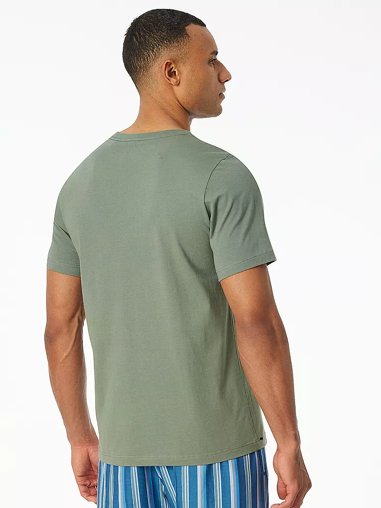 SCHIESSER | Pyjama T-Shirt MIX + RELAX | olive