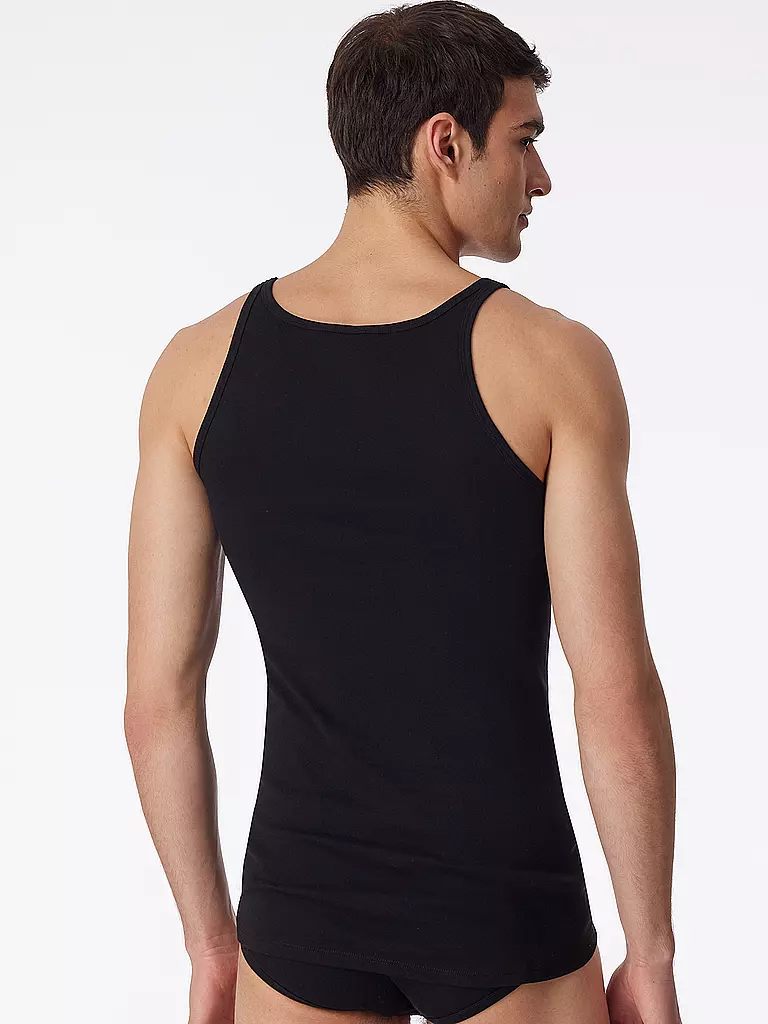 SCHIESSER | Tanktop schwarz | schwarz