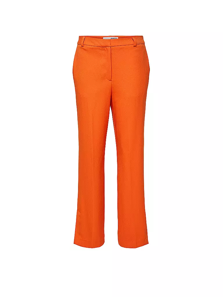 SELECTED FEMME | Highwaist Hose Straight Fit SLFMYLA | orange