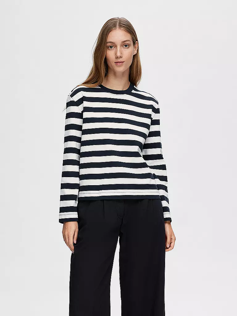 SELECTED FEMME | Langarmshirt SLFESSENTIAL | dunkelblau