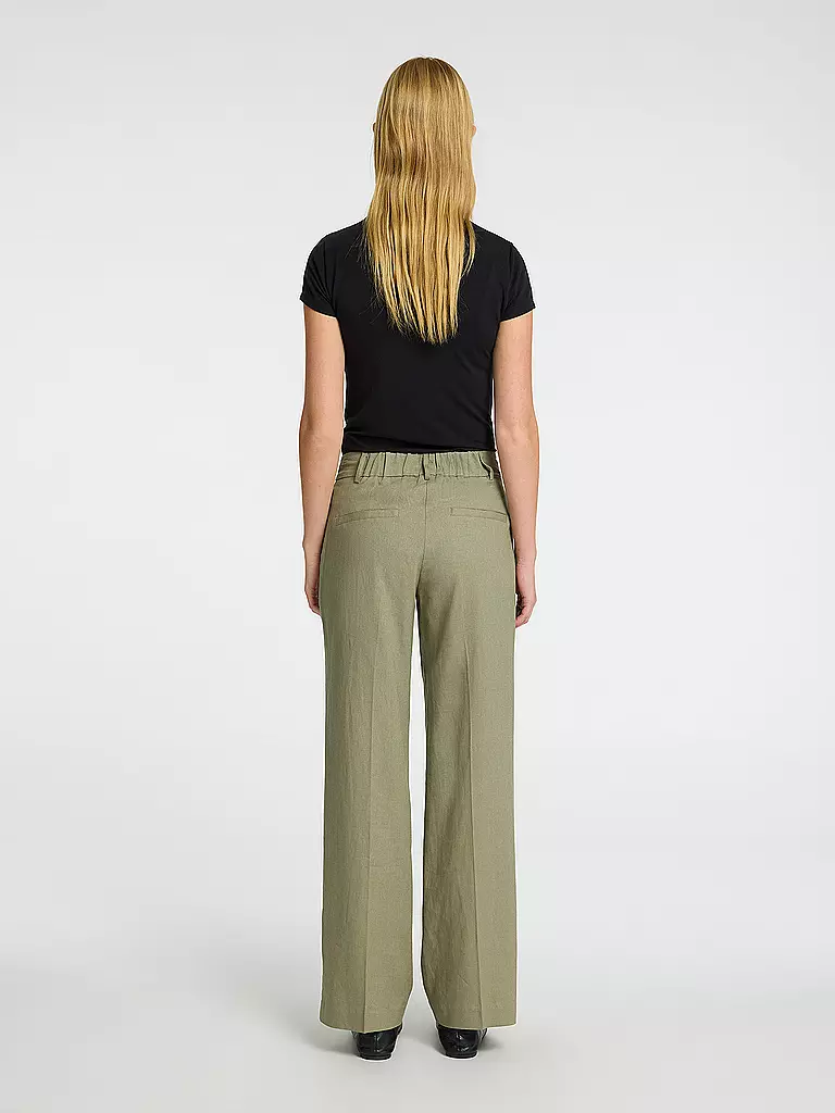 SELECTED FEMME | Leinenhose SLFTANIA-RITA | olive