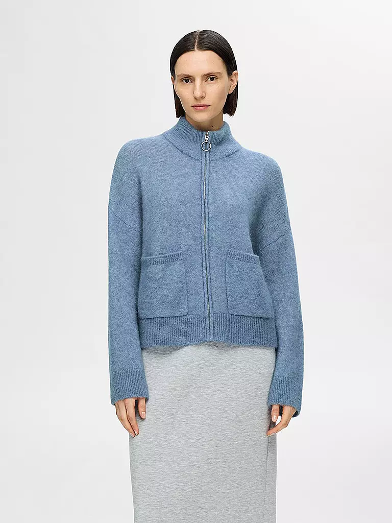 SELECTED FEMME | Strickjacke SLFSIA  | hellblau