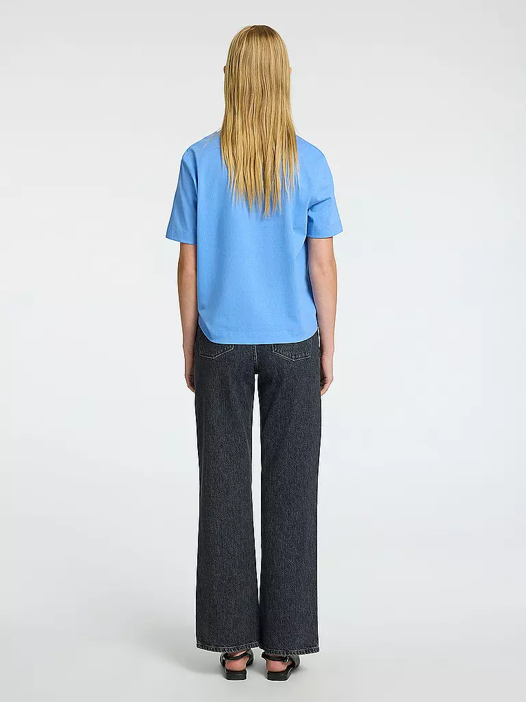 SELECTED FEMME | T-Shirt Boxy Fit SLFESSENTIAL | hellblau